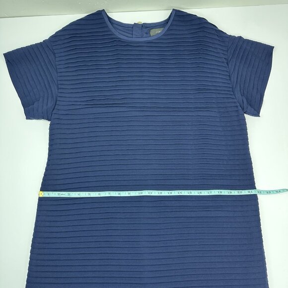 J.Crew‎ Women's Navy Blue Tiered Designer Shift Dress - Picture 12 of 15